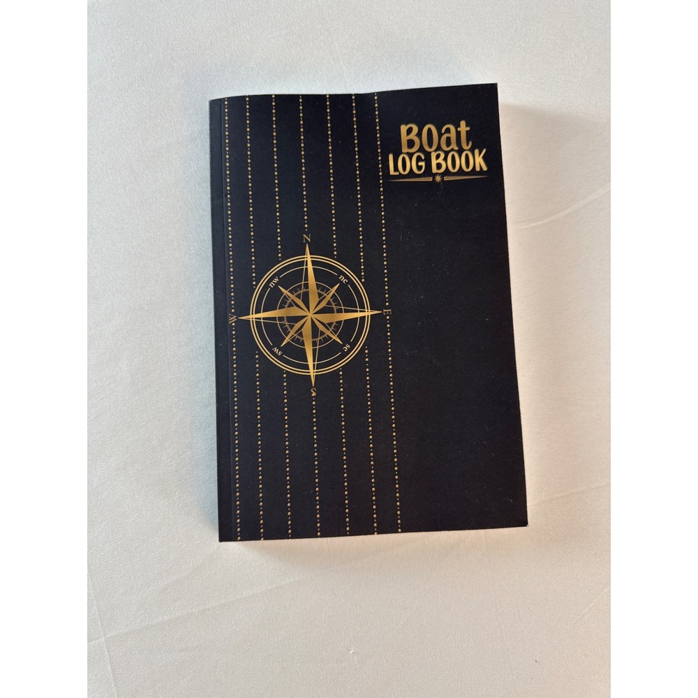 Boat Log Book Captain's Nautical Journal Vessel Trip Maintenance Record Compass